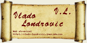 Vlado Londrović vizit kartica